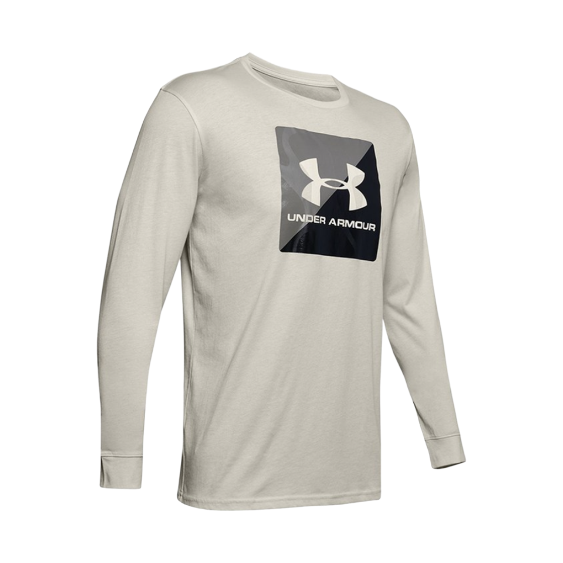 1351624-110 Under Armour UA Boxed Sportstyle Half Long Sleeve T-Shirt Summit White