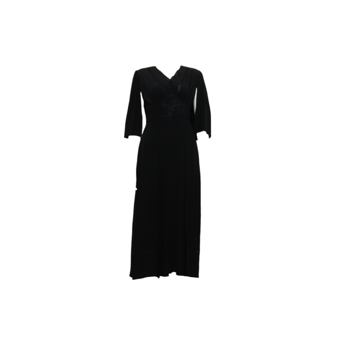 ITMWLMAKRLSD Fendi FD9834 Black Silk Women's Dress