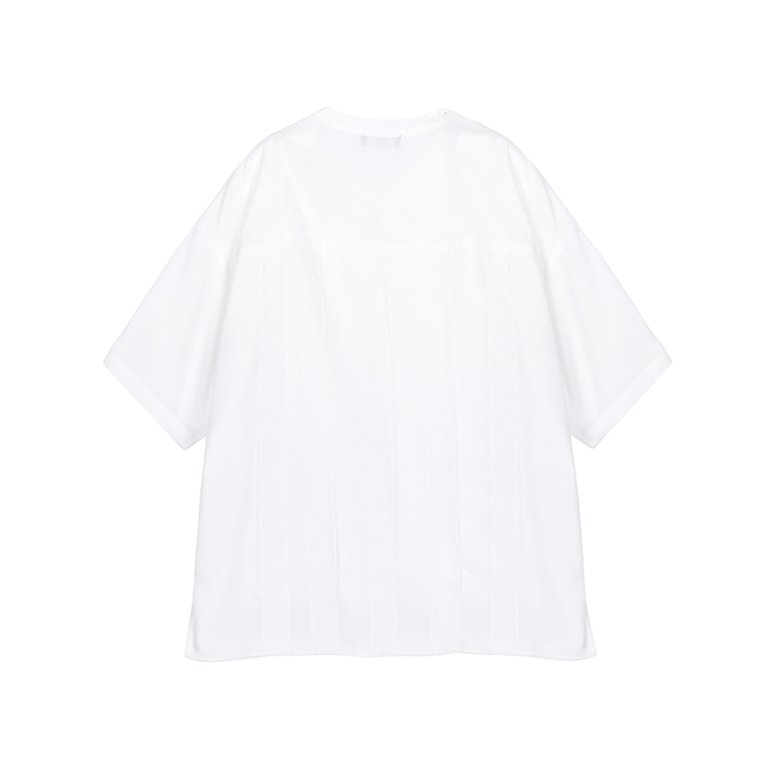 지오송지오 컬렉션 레이어드 슬릿 라운드넥 티셔츠 화이트 BI3TS304WH(ZIOSONGZIO COLLECTION Layered Slit Round Neck T-Shirt White) - 2