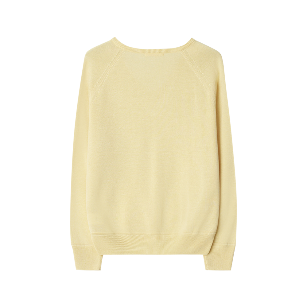 지비에이치 어패럴 루즈 브이넥 니트 / 버터(GBH APPAREL Loose V-Neck Knit / Butter) - 2