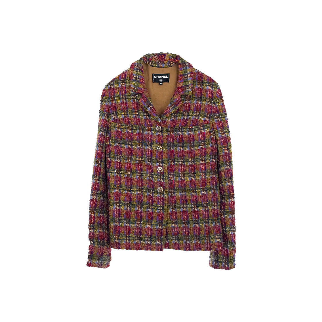 샤넬 22K 트위드 셔츠 자켓 36 멀티컬러(6ET0448)(Chanel 22K Tweed Shirt Jacket 36 Multi-Color (6ET0448)) - 1