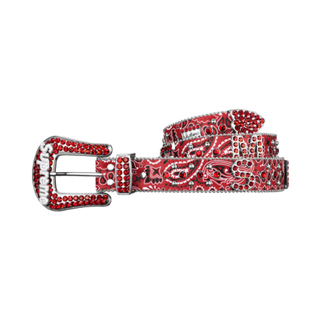 슈프림 x B.B. 사이먼 반다나 벨트 레드 - 26SS