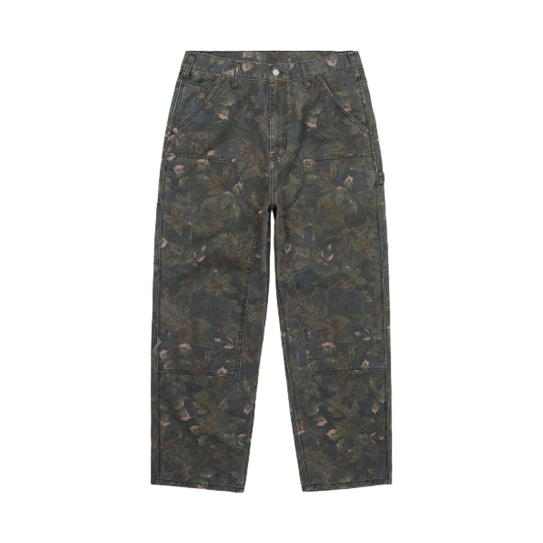 디스이즈네버댓 데님 더블 니 팬츠 플라워(thisisneverthat Denim Double Knee Pants Flower)