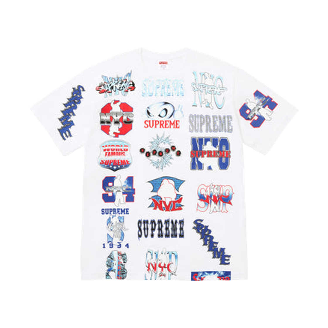 슈프림 플래쉬 티셔츠 화이트 - 26SS