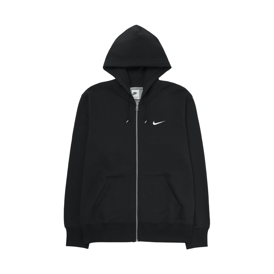 나이키 NSW 클래식 풀 집 후드 블랙 - 아시아(Nike NSW Classic Full Zip Hoodie Black - Asia)