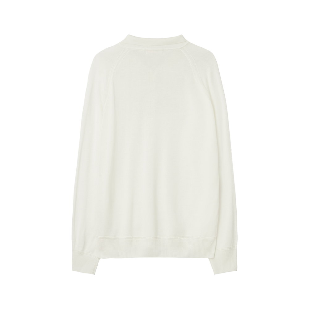 지비에이치 어패럴 울 실크 폴로 니트 / 아이보리(GBH APPAREL Wool Silk Polo Knit / Ivory) - 2