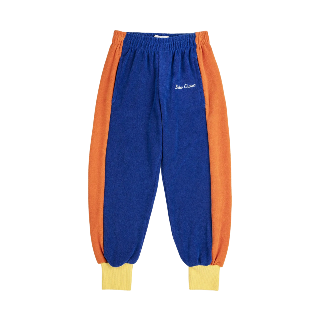 126AC089 (Kids) Bobo Choses Stripes Terry Cloth Jogging Pants Midnight Blue