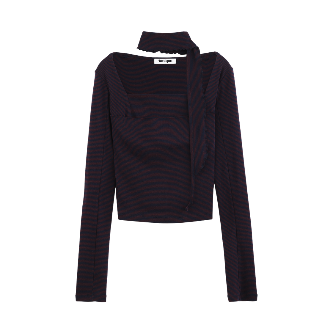 LOTS1RLW002OWI LOTS YOU Jennie Long Sleeve Top Wine