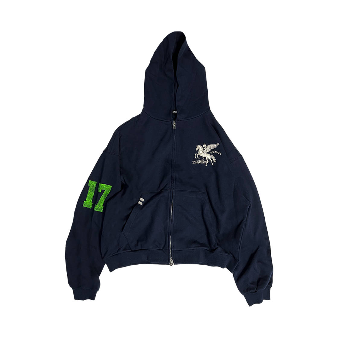 파코서플라이 폴링 엔젤 집업 후디 네이비(PACOSPLY Falling Angel Zip Up Hoodie Navy)