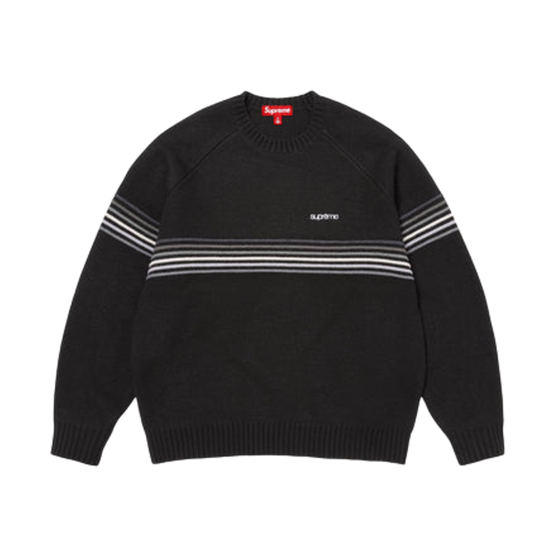 - Supreme Raised Stripe Sweater Black - 26SS
