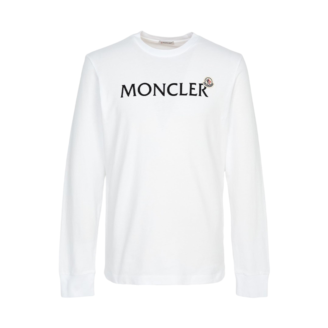 몽클레르 로고 코튼 스웨트셔츠 화이트 - 26SS(Moncler Logo Cotton Sweatshirt White - 26SS) - 1