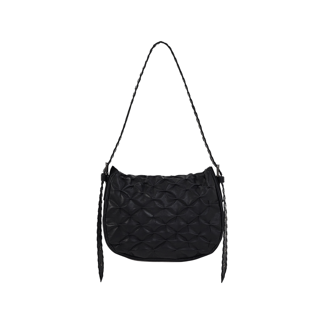 네거티브쓰리 링클드 호보백 블랙(NegativeThree Wrinkled Hobo Bag Black) - 2