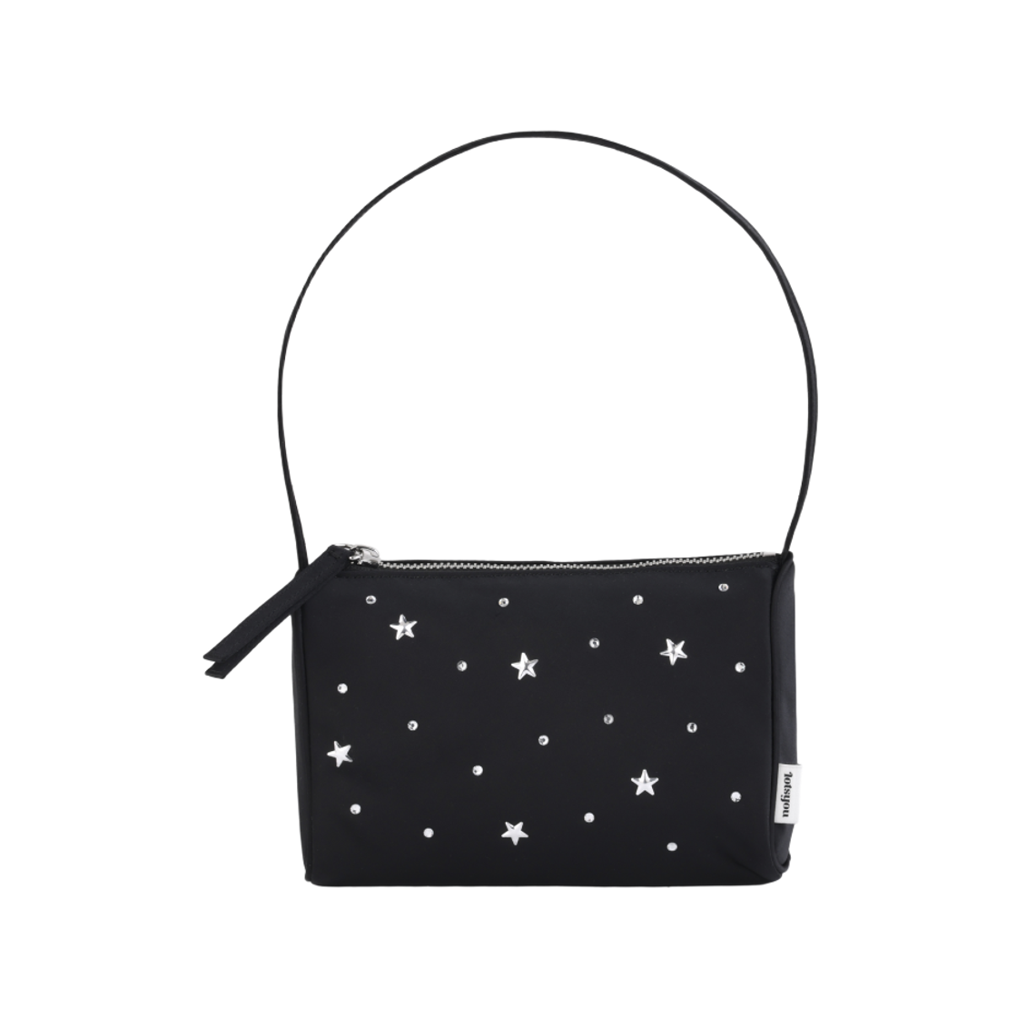 LOTS5BAW001OBK LOTS YOU Twinkle Jelly Pouch Bag Black