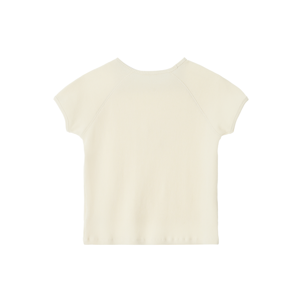 지비에이치 어패럴 쁘띠 와플 탑 / 크림(GBH APPAREL Petite Waffle Top / Cream) - 2