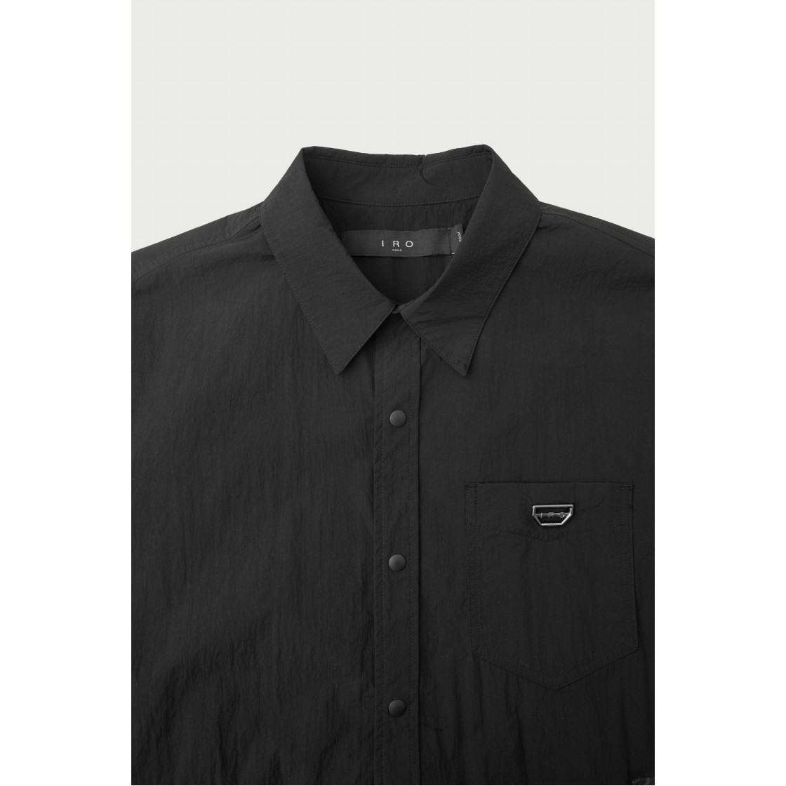 이로 트랜싯 나일론 사이드 배색 셔켓 블랙(IRO Transit Nylon Side Panel Shirt Jacket Black) - 4