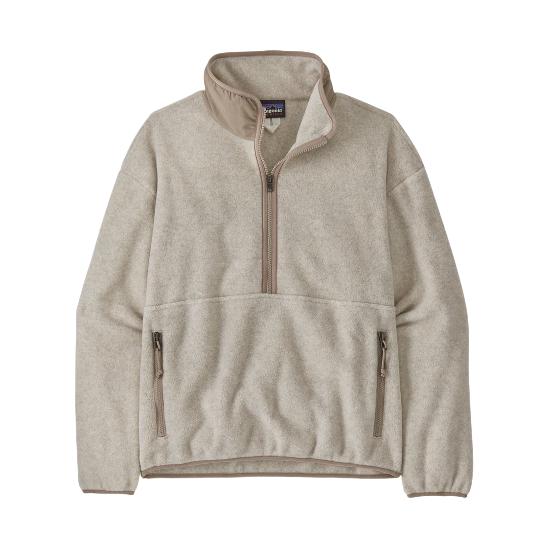 (W) 파타고니아 신칠라 플리스 마수피얼 풀오버 오트밀 헤더 W 씨버드 그레이((W) Patagonia Synchilla Fleece Marsupial Pullover Oatmeal Heather W Seabird Grey) - 1