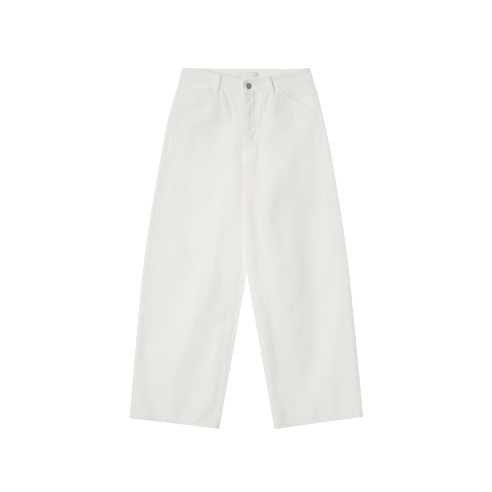 지비에이치 어패럴 와이드 신치백 진 / 화이트