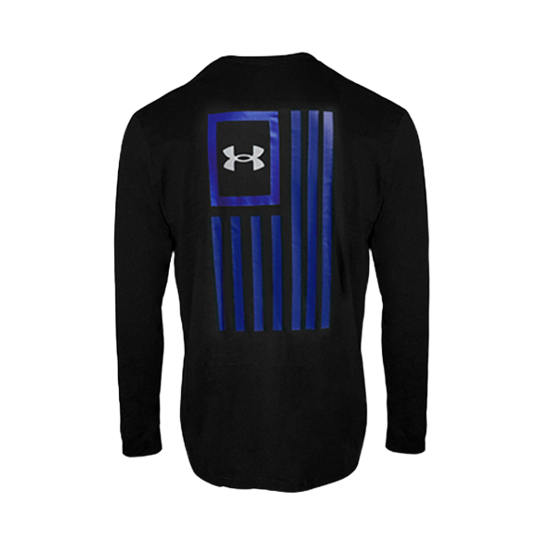 언더아머 UA 프리덤 뉴 플래그 롱슬리브 티셔츠 블랙 로얄 블루(Under Armour UA Freedom New Flag Long Sleeve T-Shirt Black Royal Blue) - 1