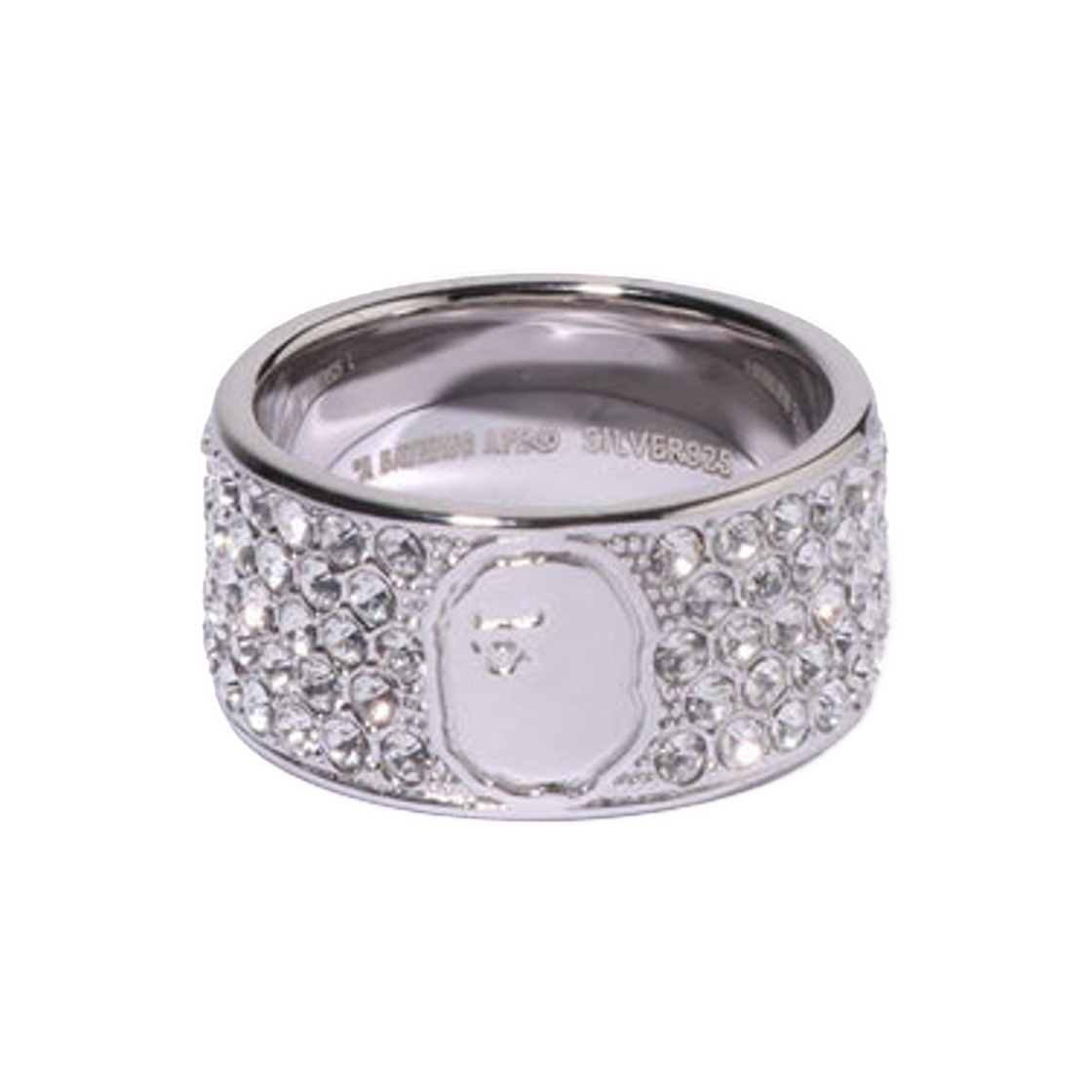 베이프 에이프 헤드 로고 링 실버(BAPE Ape Head Logo Ring Silver) - 1