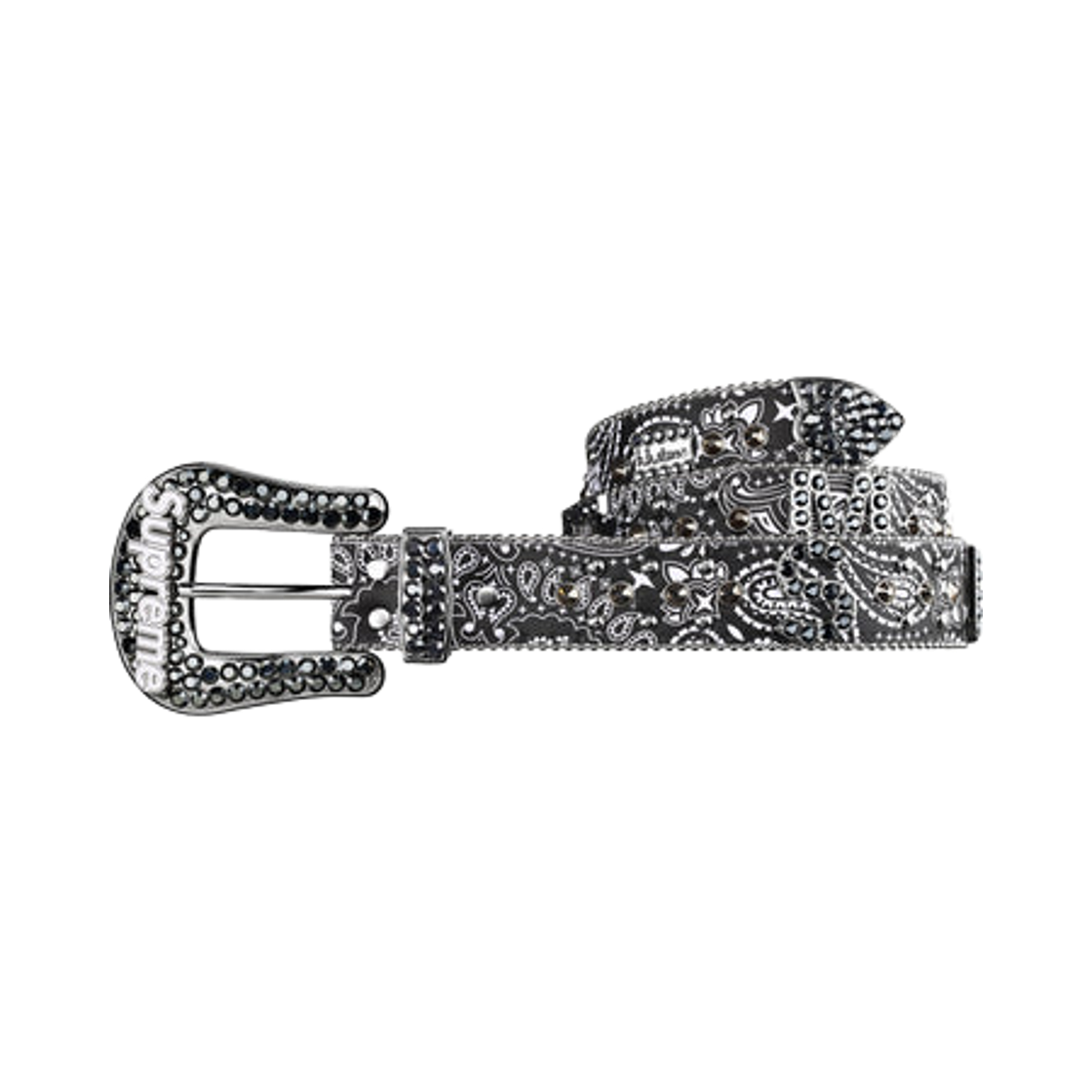 슈프림 x B.B. 사이먼 반다나 벨트 블랙 - 26SS