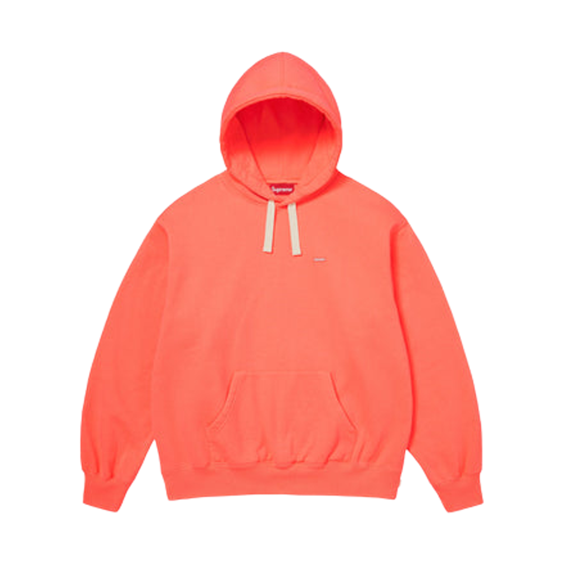 - Supreme Small Box Drawcord Hooded Sweatshirt Fluorescent Pink - 26SS