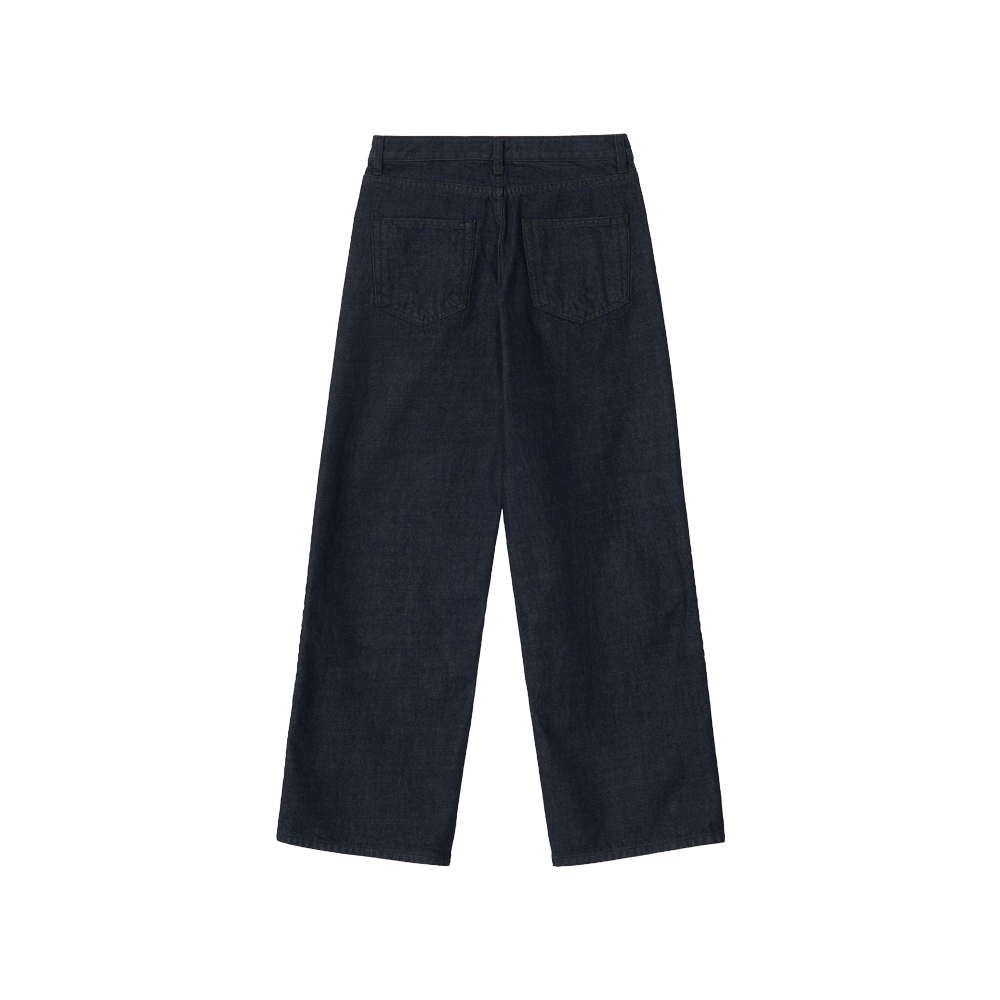 지비에이치 어패럴 와이드 스트레이트 핏 진 / 인디고(GBH APPAREL Wide Straight Fit Jeans / Indigo) - 2