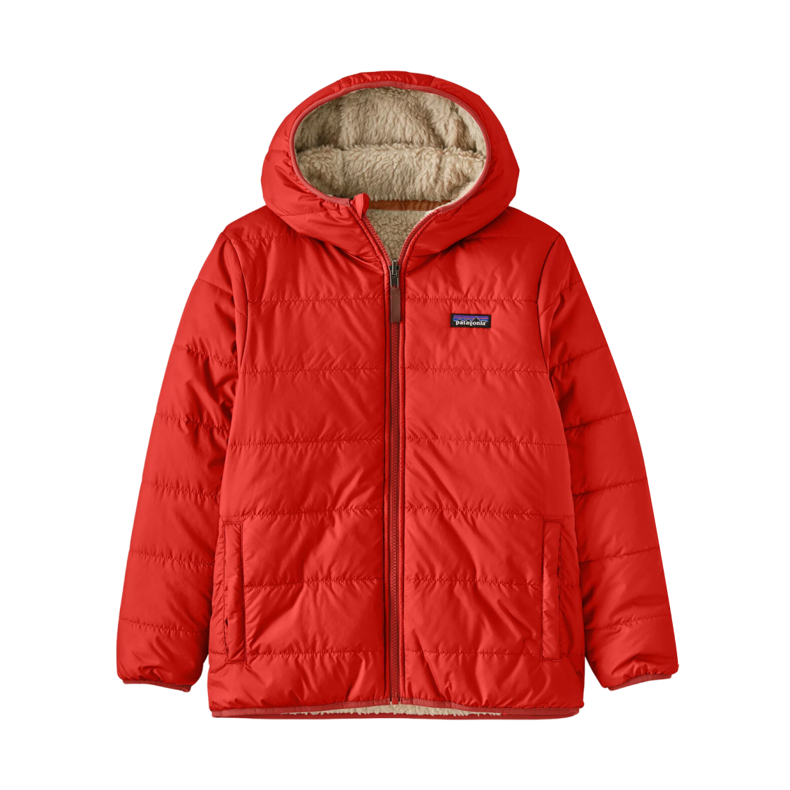 (키즈) 파타고니아 리버시블 레디 프레디 후디 아마니타 레드((Kids) Patagonia Reversible Ready Freddy Hoody Amanita Red) - 2