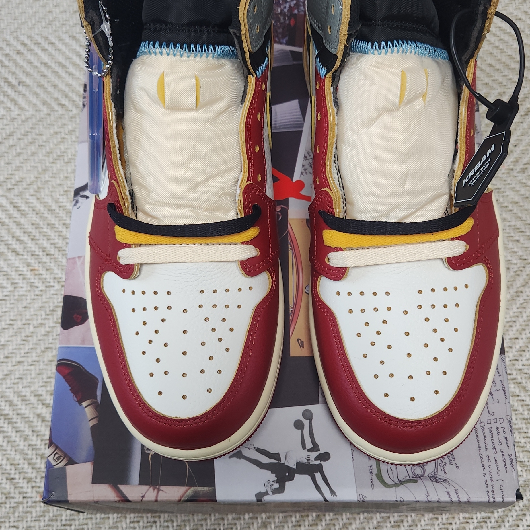 Jordan 1 x Union Retro High OG Chicago Shadow 착용 스타일 - 1