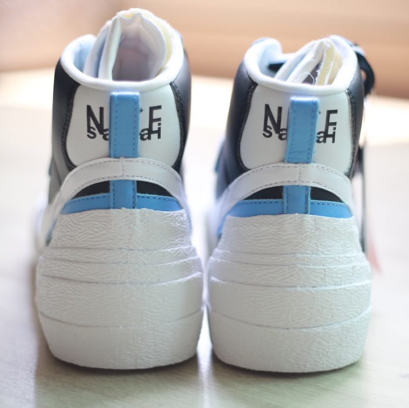 Nike x Sacai Blazer Mid White Black Legend Blue 착용 스타일