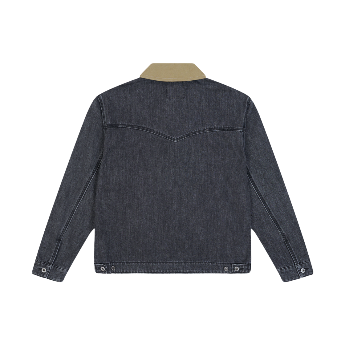 률앤와이 데님 집업 워크 자켓 블랙 C6(Ryul+Wai: Denim Zipup Work Jacket Black C6) - 2