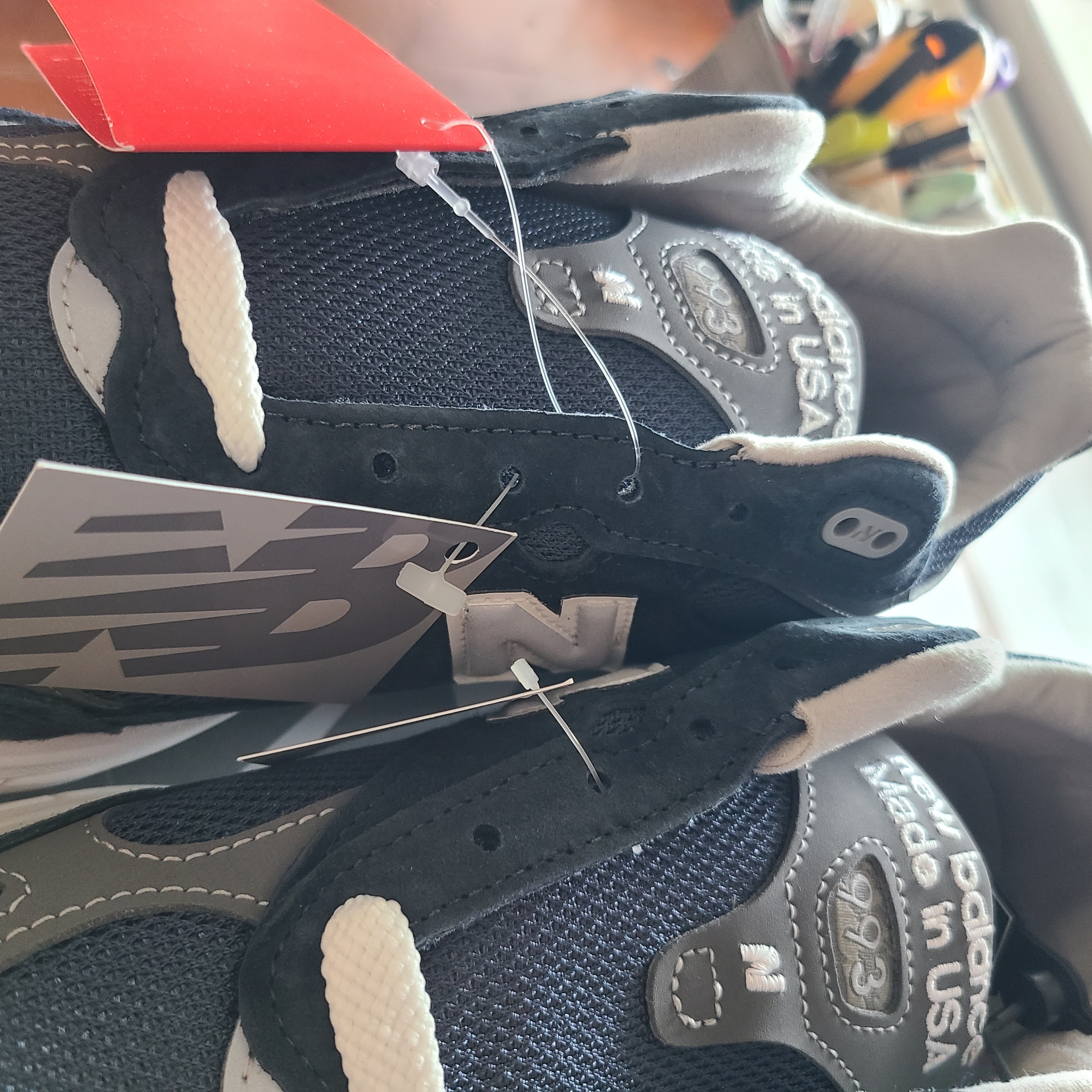 New Balance 993 Made in USA Navy - D Standard 착용 스타일 - 3