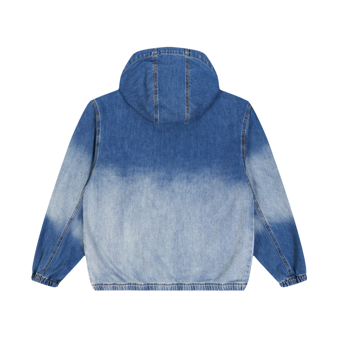 률앤와이 데님 후드 점퍼 미디움블루 C6(Ryul+Wai: Denim Hood Jumper Medium Blue C6) - 2