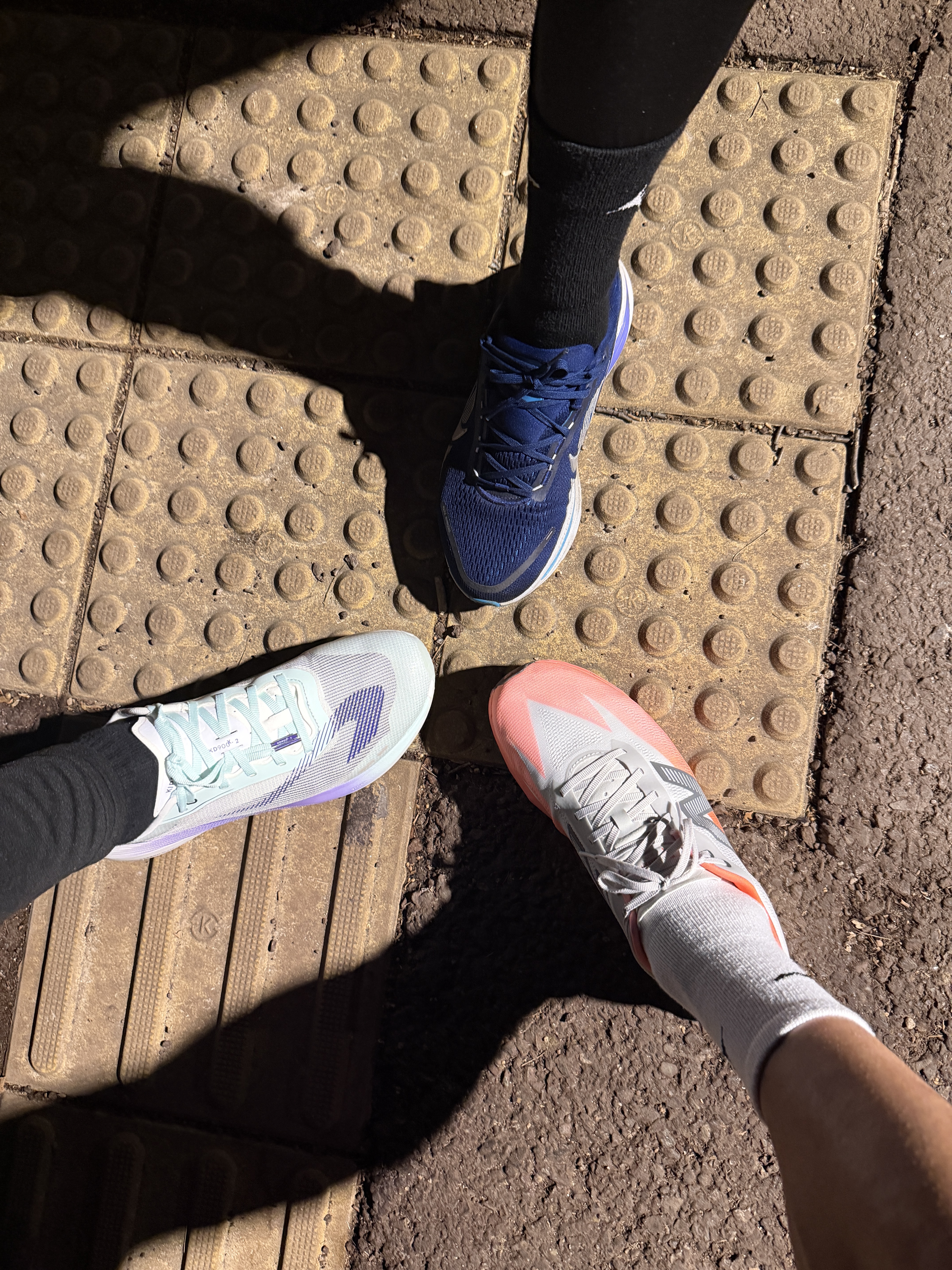 New Balance TCS NYC Marathon FuelCell SC Elite v5 Grapefruit Grey Matter - D Standard 착용 스타일 - 4
