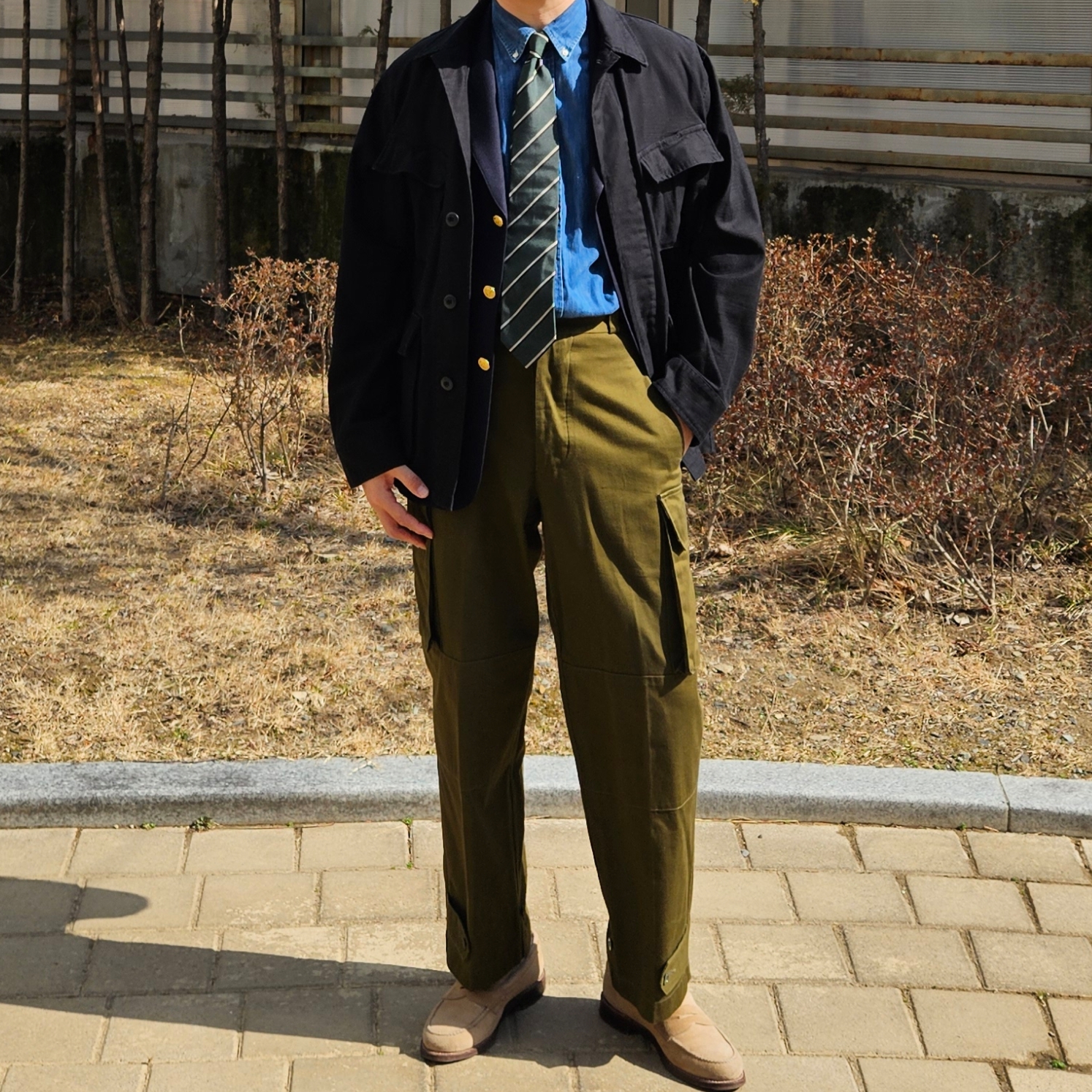 Alden 6244 Suede Unlined Penny Loafer Tan - D, [30%적립] Polo Ralph Lauren Custom Fit Denim Shirt Navy 착용 스타일 - 3