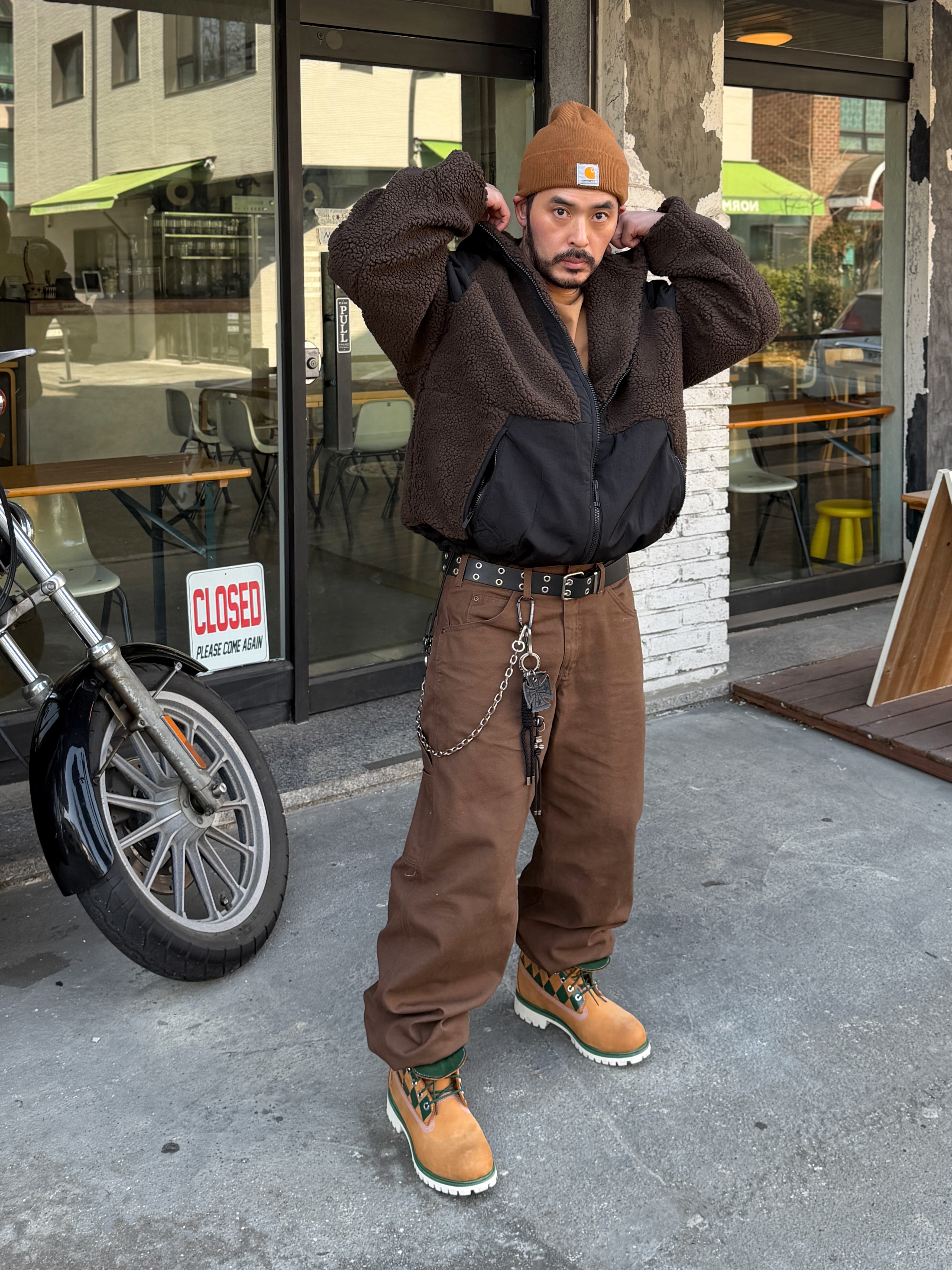 KASINA x Timberland 6 In Premium Vibram GTX Wheat 착용 스타일 - 1