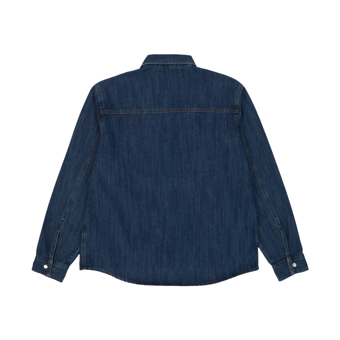 률앤와이 데님 세미 오버핏 스톤 워싱 셔켓 인디고 C6(Ryul+Wai: Denim Semi Over Fit Ston Washing Shirket Indigo C6) - 2