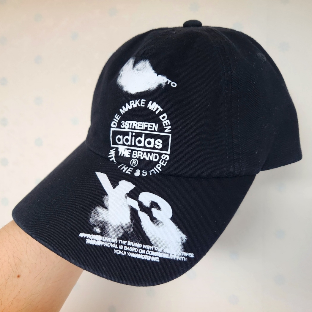Y-3 5-Panel Cap Black 착용 스타일 - 1