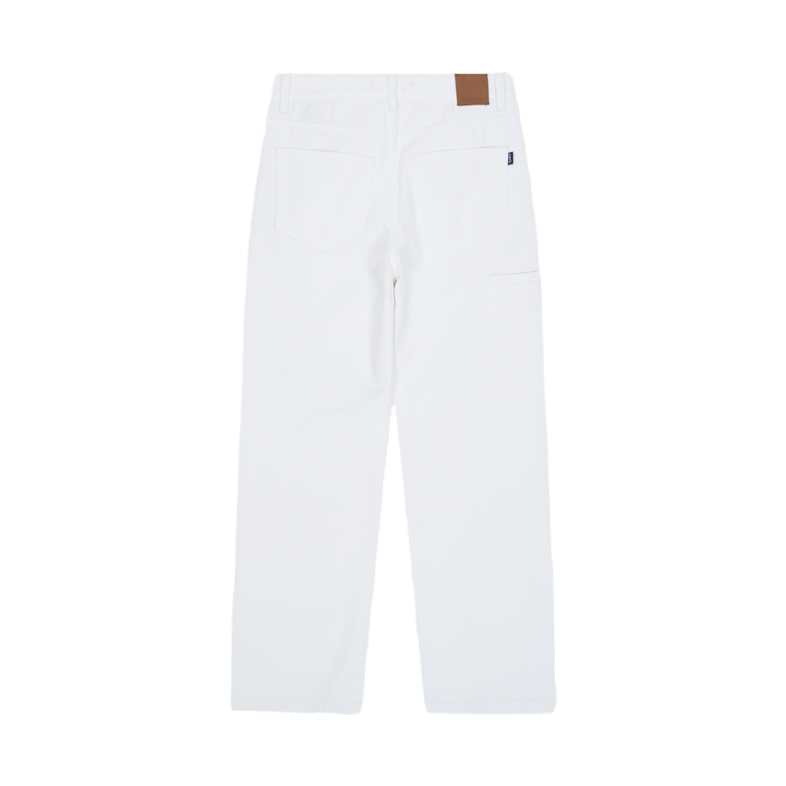 률앤와이 데님 옆 입술포켓 와이드 팬츠 화이트 C6(Ryul+Wai: Denim Side Lib Pocket Wide Pants White C6) - 2