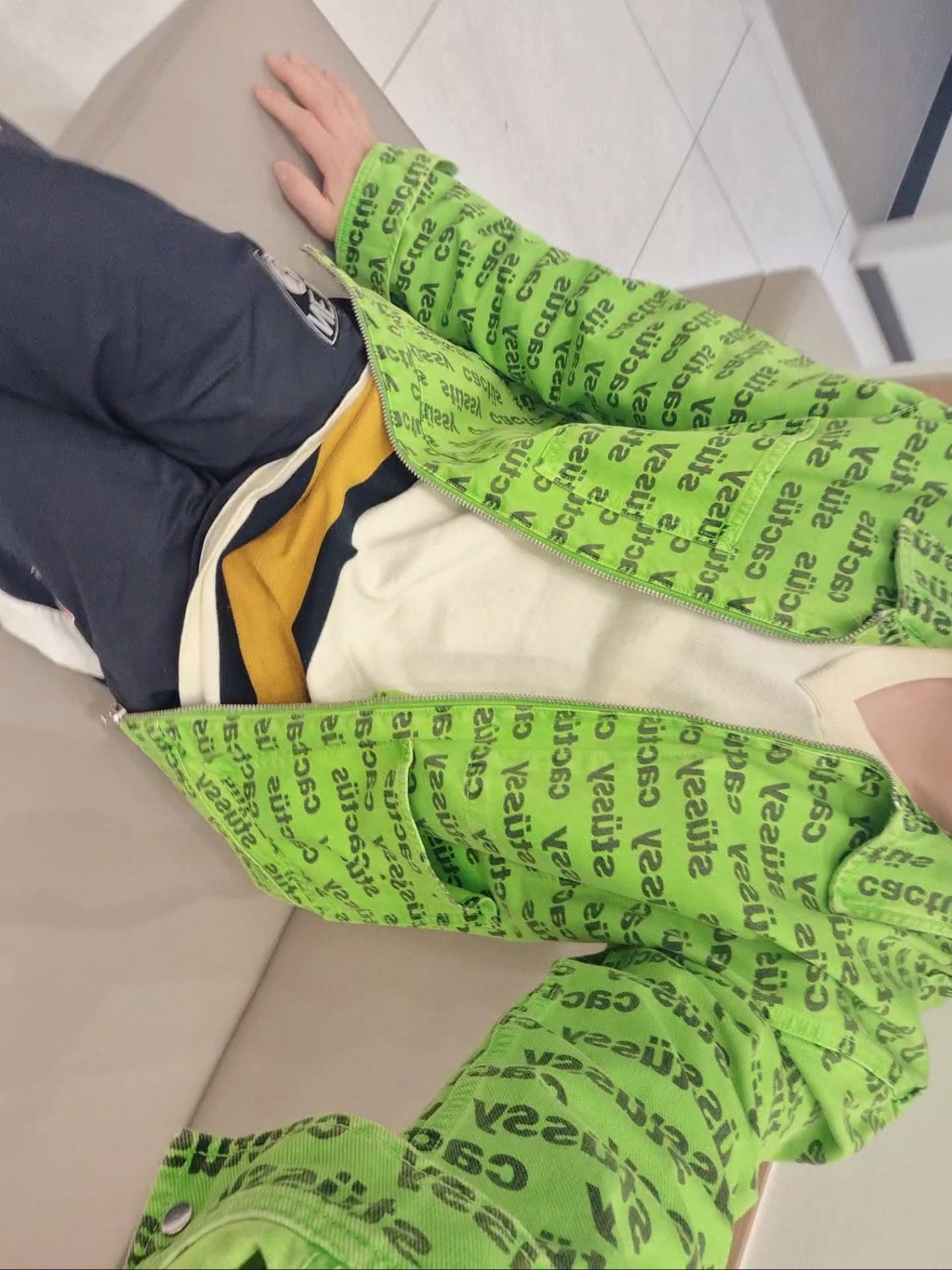 (W) Nike x Ambush NBA Collection Nets Tearaway Pants - Asia, Stussy x Cactus Plant Flea Market Work Jacket 착용 스타일