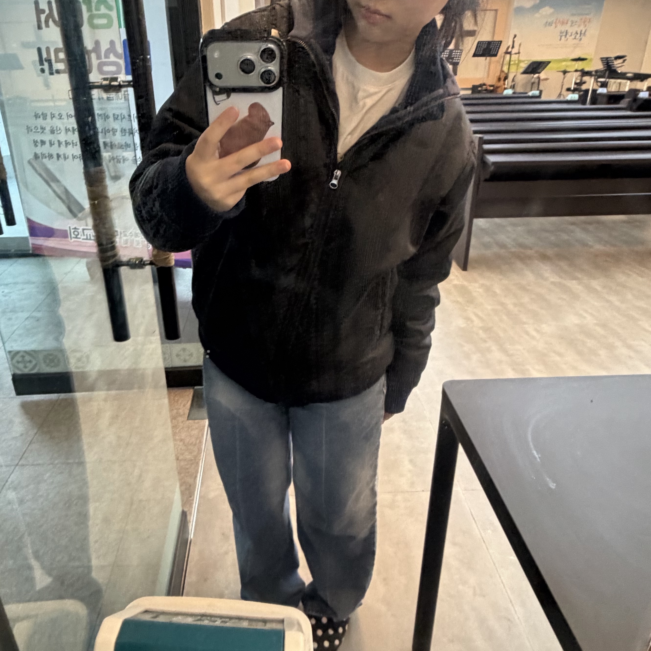 Subu Permanent F-Line Dots, The North Face Nuptse On Ball Jacket Gray - 24FW 착용 스타일 - 3