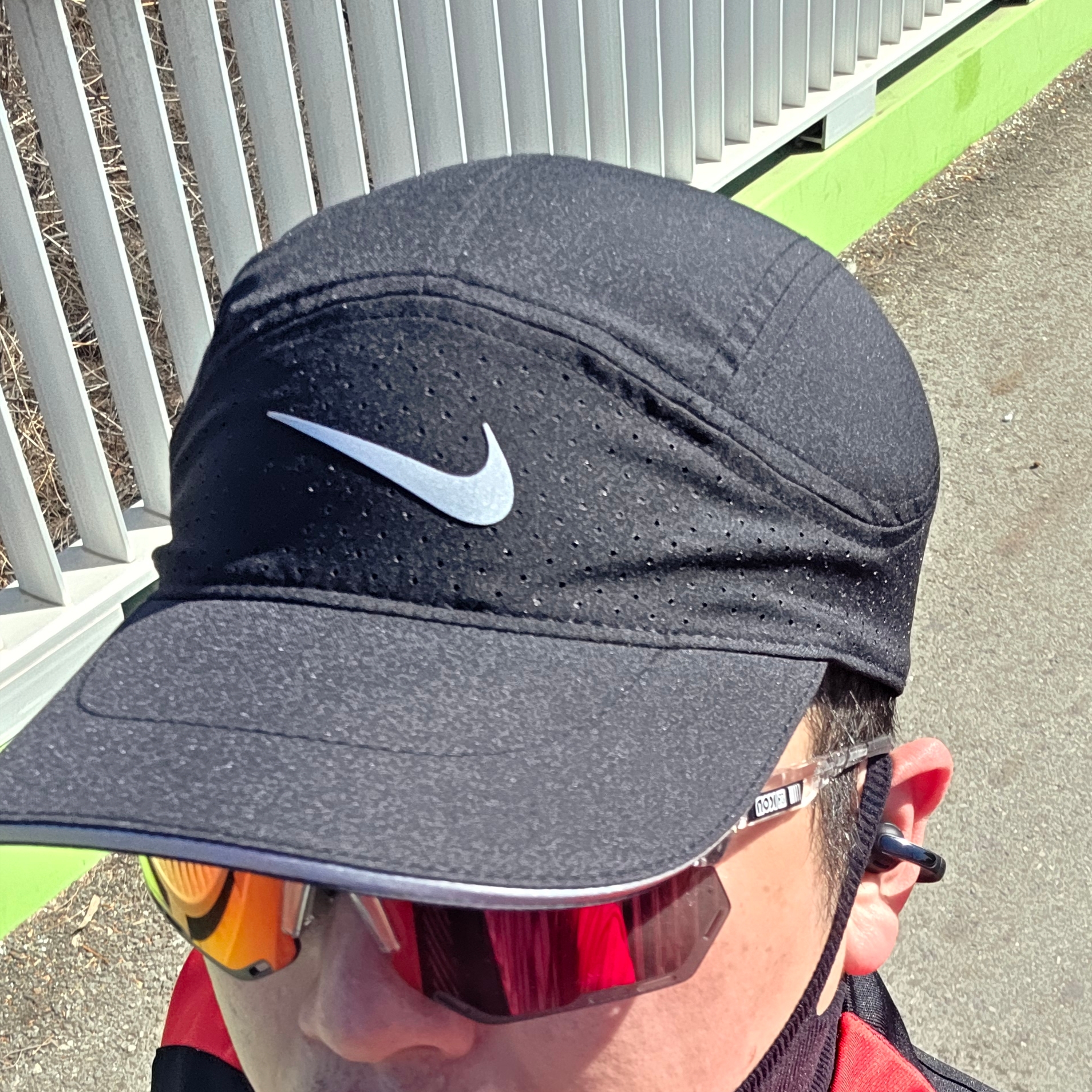Nike Dri-Fit Adv Fly Unstructured Reflective Design Cap Black 착용 스타일