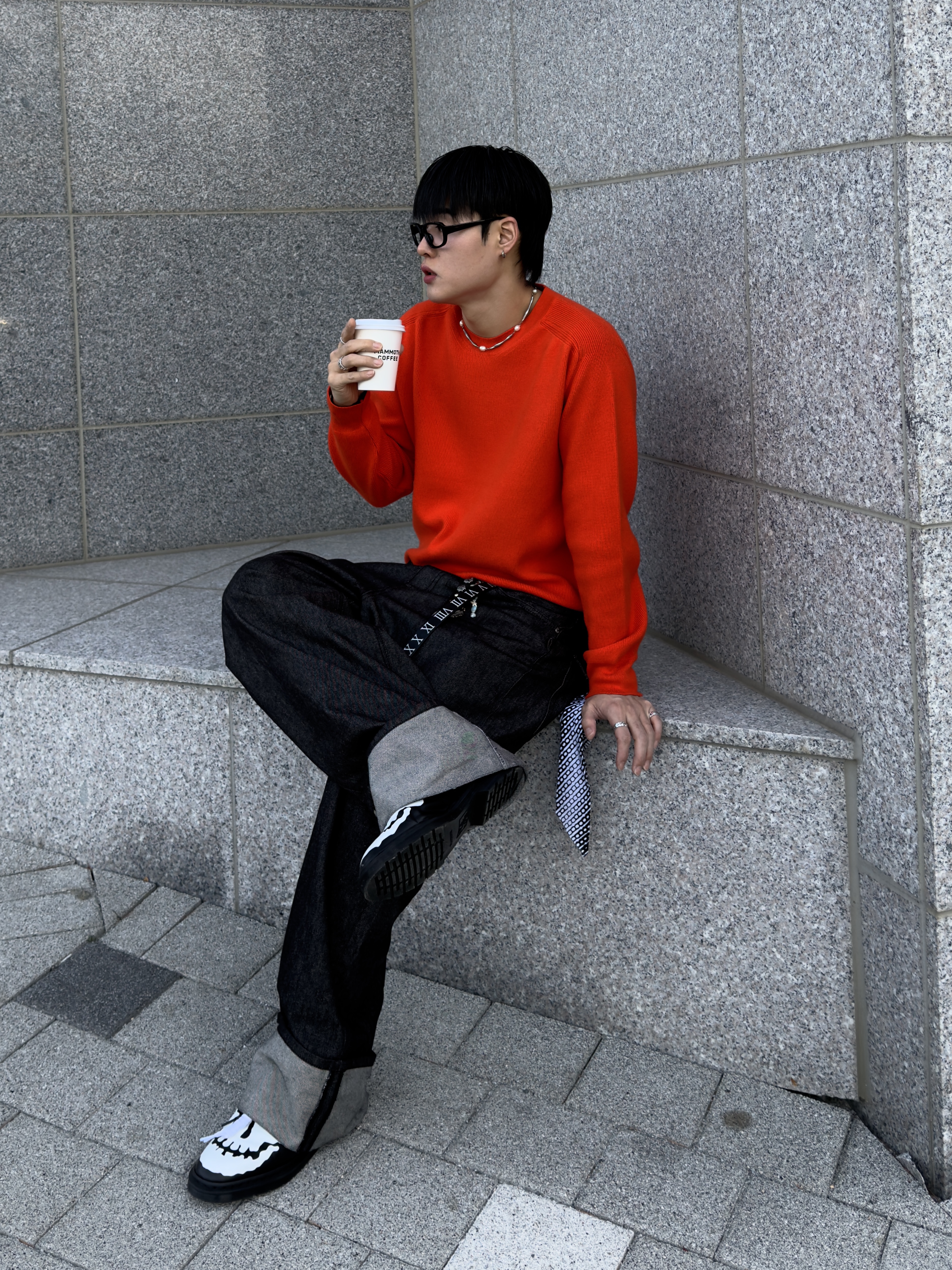 Dr. Martens x Supreme 1461 3-Eye Shoe Black - 25FW 착용 스타일 - 2
