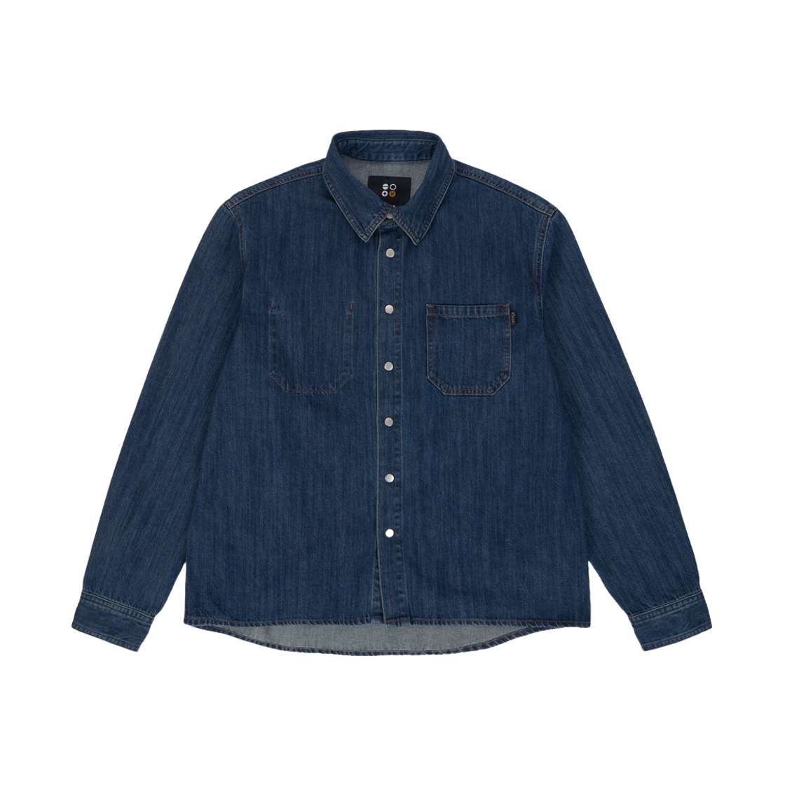 6SS09SH42 Ryul+Wai: Denim Semi Over Fit Ston Washing Shirket Indigo C6