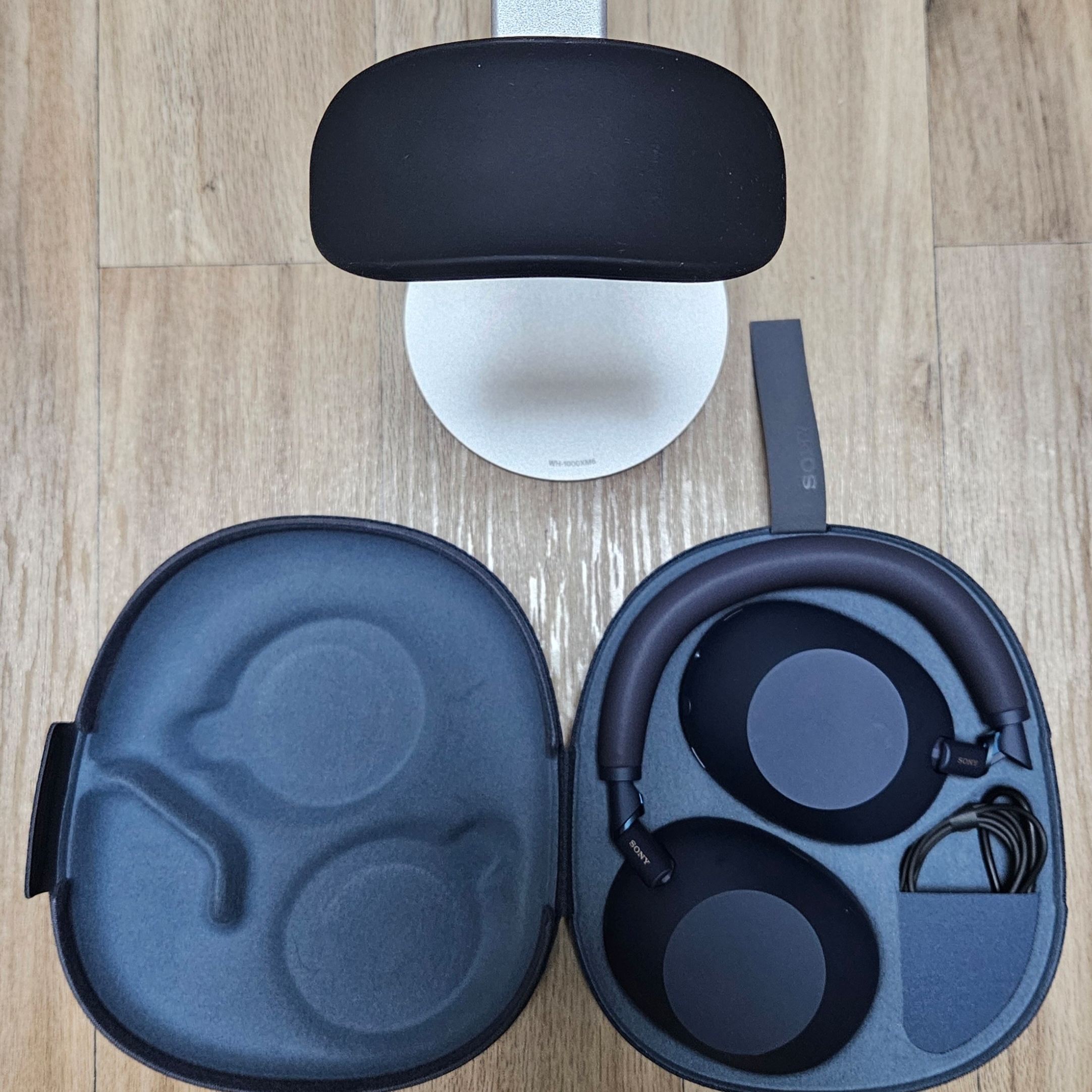 [사은품 증정] Sony WH-1000XM6 Midnight Blue (Sony Korea Ver.) 착용 스타일