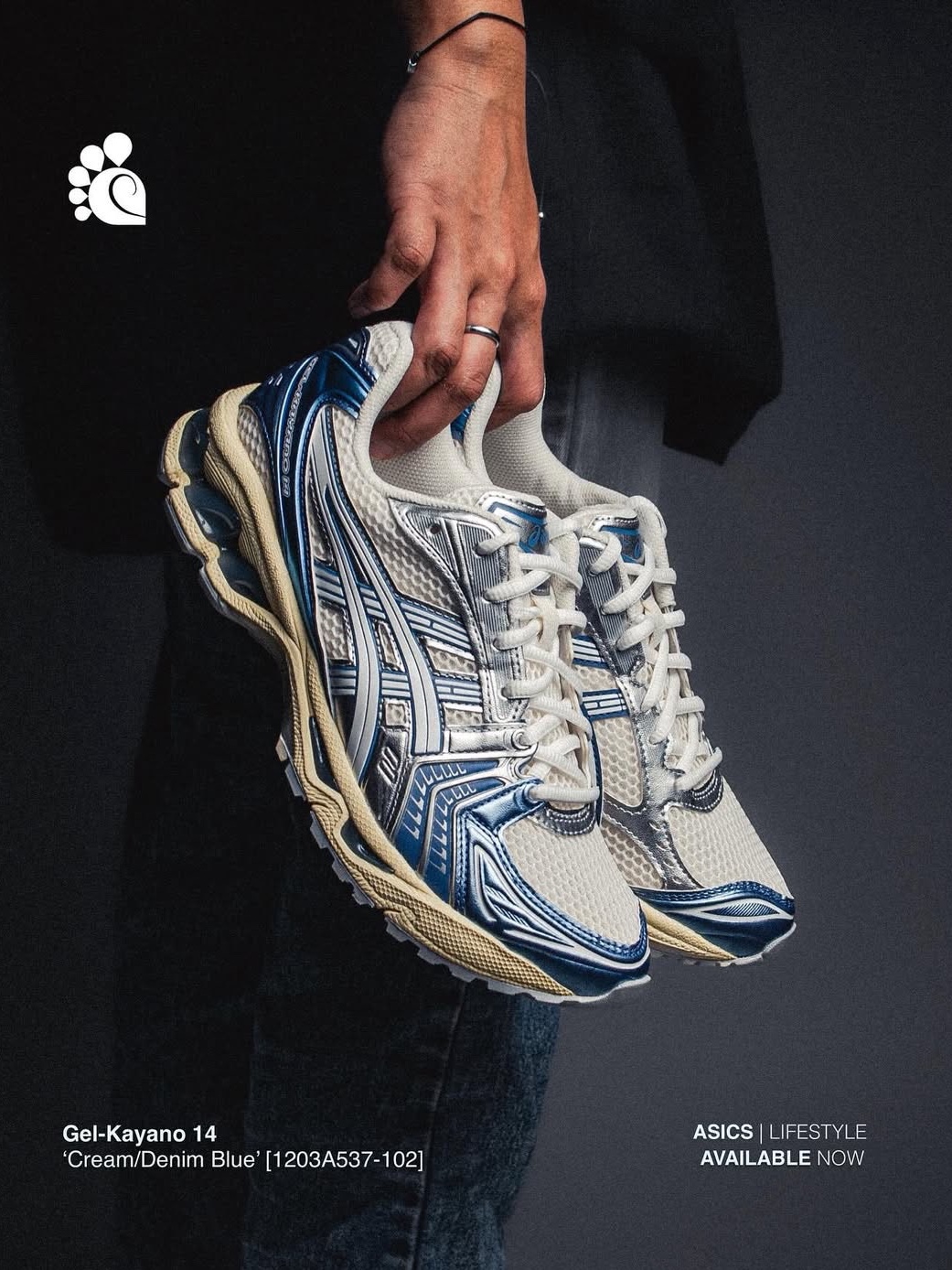 Asics Gel-Kayano 14 Metallic Blue 착용 스타일 - 1