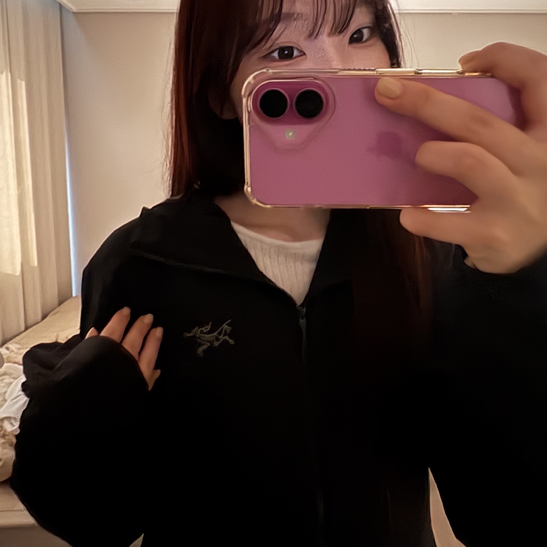 Arc'teryx Atom SL Hoody Black 착용 스타일