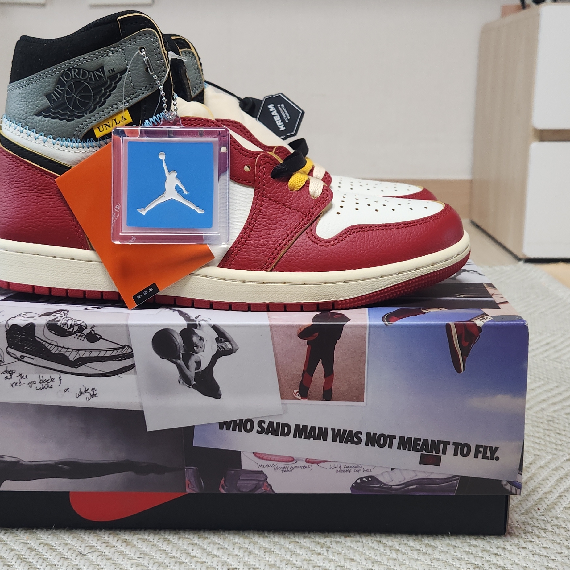 Jordan 1 x Union Retro High OG Chicago Shadow 착용 스타일 - 3