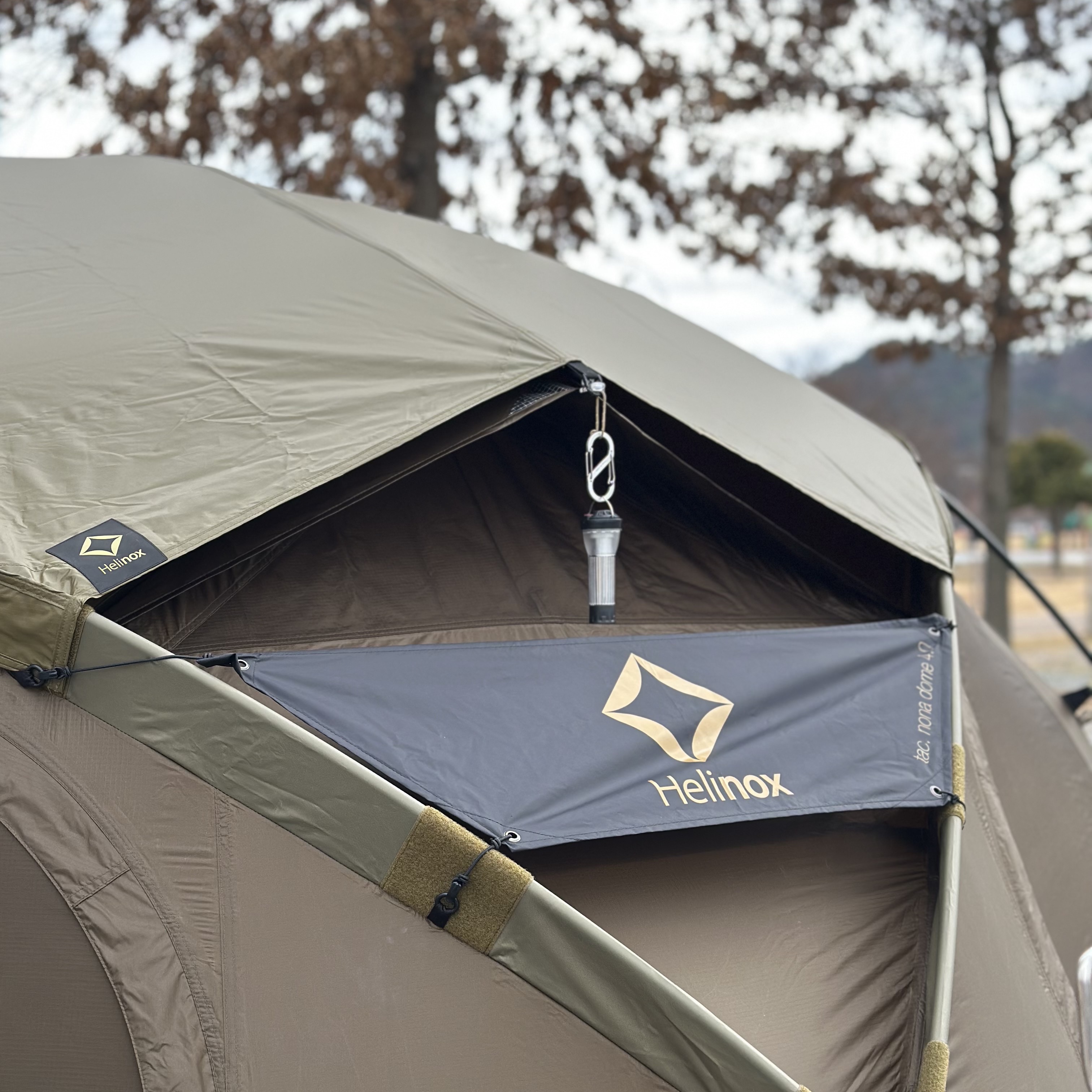 Helinox Tactical Nona Dome 4.0 Roof Coyote Tan, Helinox Tactical Nona Dome 4.0 Coyote Tan 착용 스타일