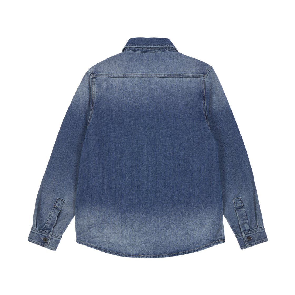 률앤와이 데님 그라데이션 카모플라쥬 셔츠 인디고 C6(Ryul+Wai: Denim Gradation Camouflage Shirts Indigo C6) - 2