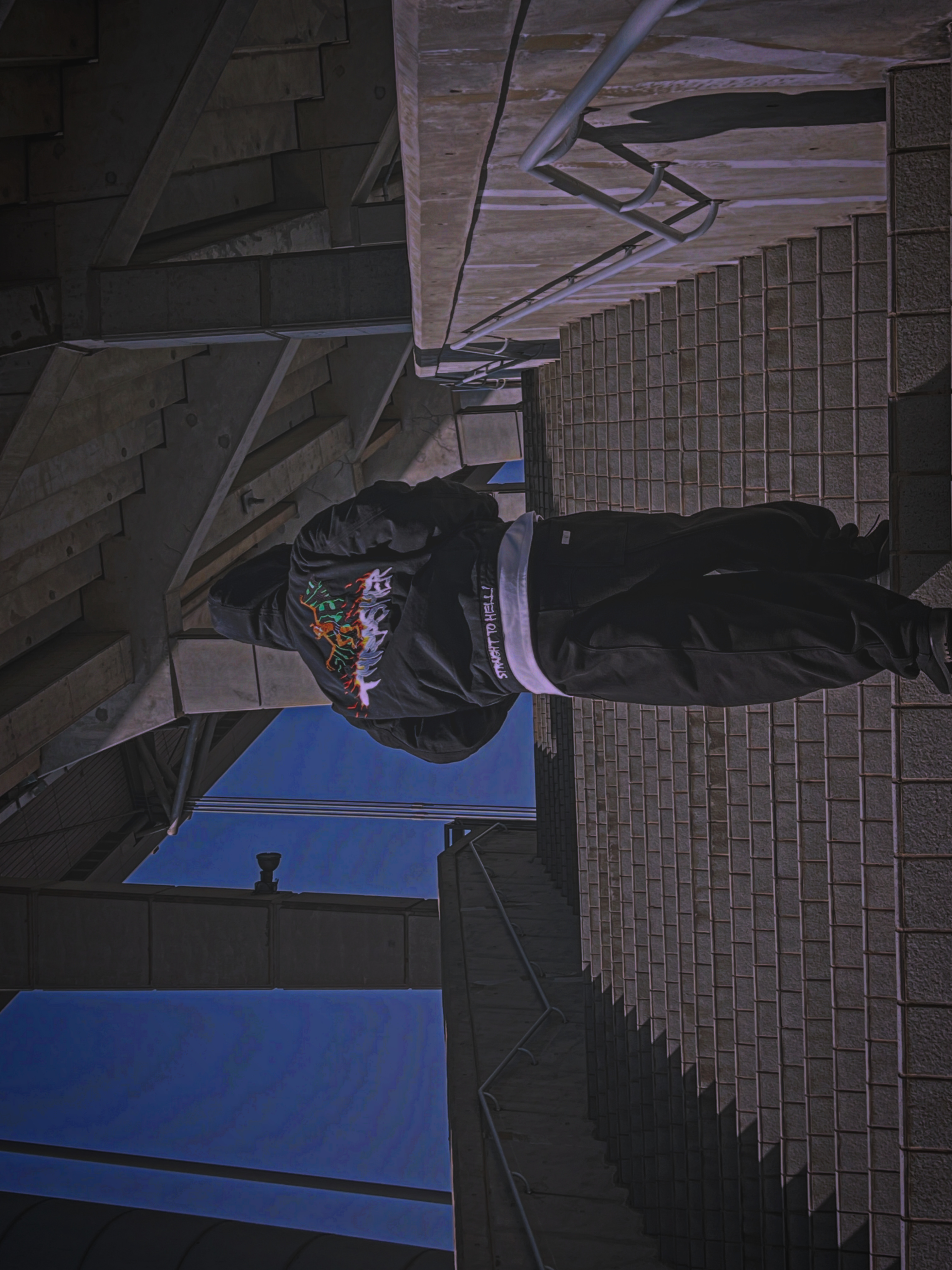 Supreme x Thrasher Hooded Work Jacket Black - 24FW 착용 스타일